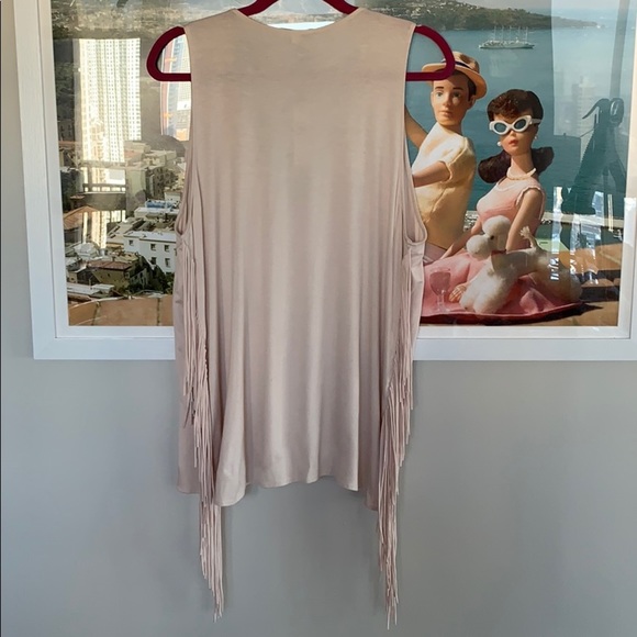 ASTARS desert nights pink fringe tank top - Picture 10 of 11